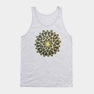 Gold and Black Mandala Tank Top